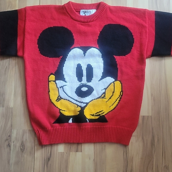 Vintage 90s Mickey Mouse Sweater S - Picture 2 of 11